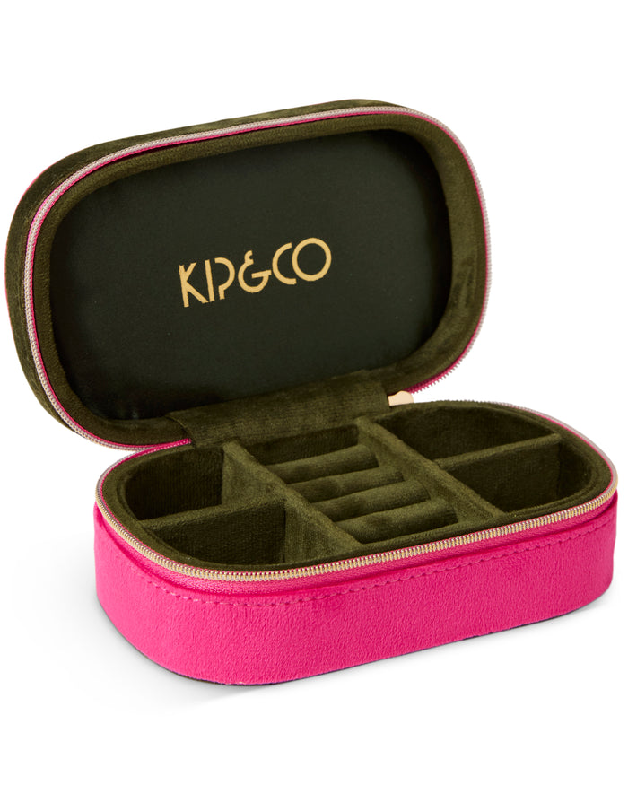 Prickly Pear Travel Velvet Jewellery Box
