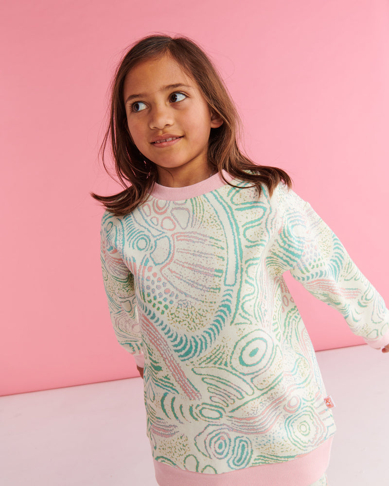 Tjala Tjukurpa Pastel Organic Cotton Sweater