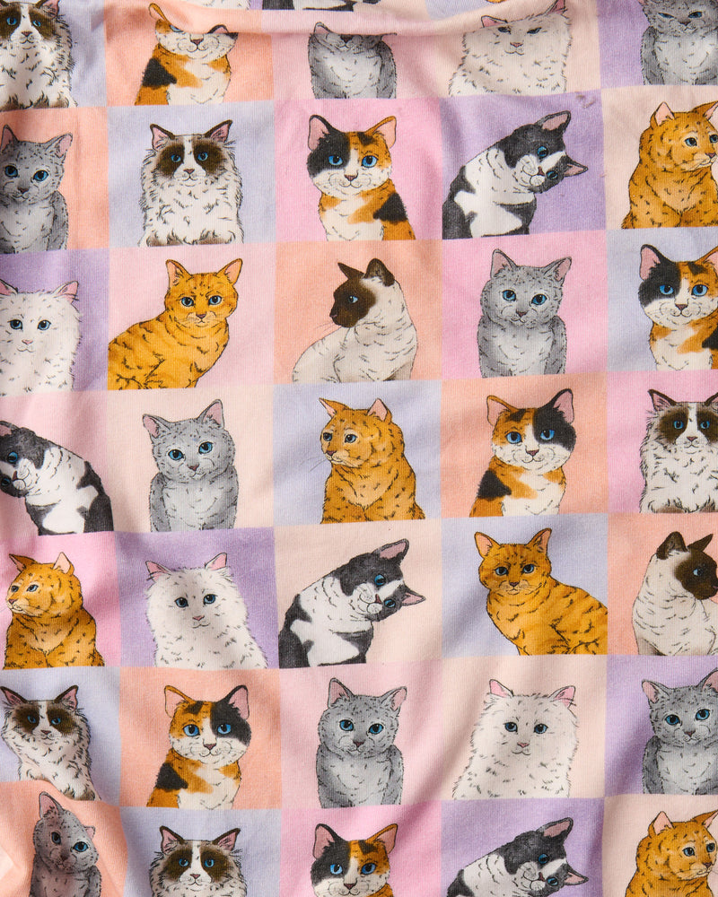 Kitty Cat Adult Organic Cotton Oversize T-shirt Nightie