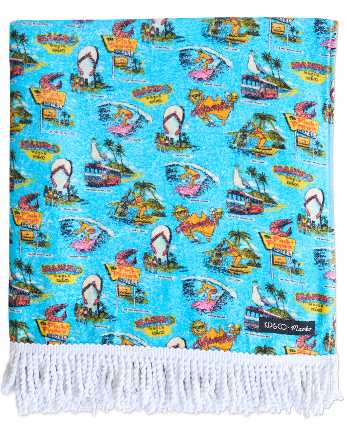 Kip&Co x Mambo Mambo World Printed Terry Beach Towel