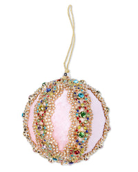 Adorned In Pink Embellished Bauble