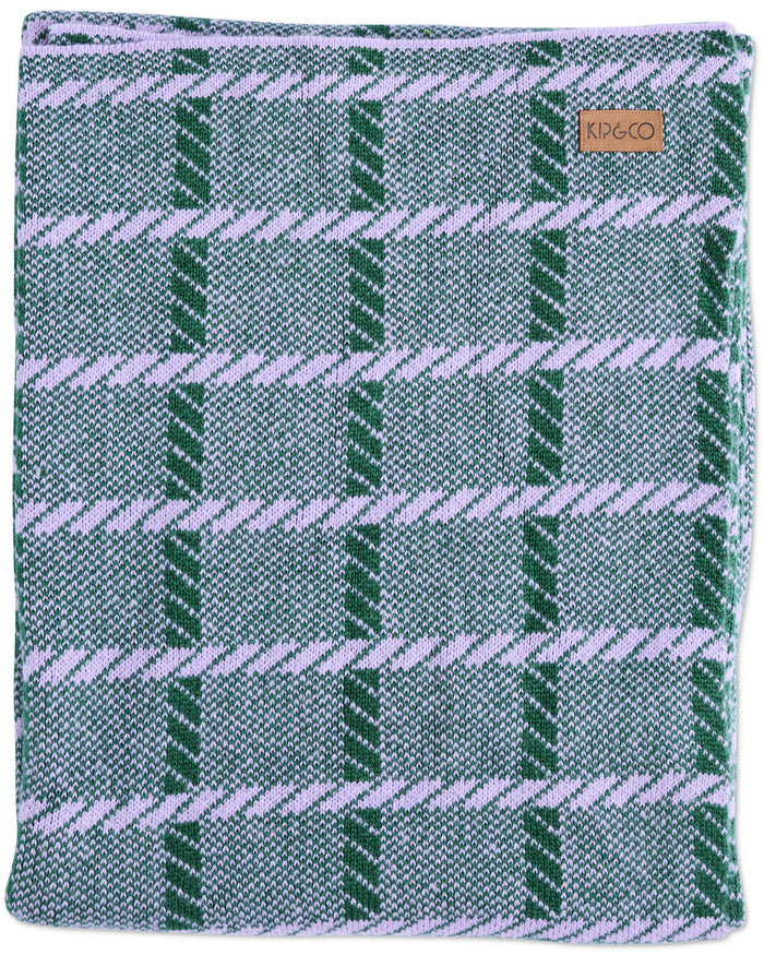 Alpine Violet Check Blanket