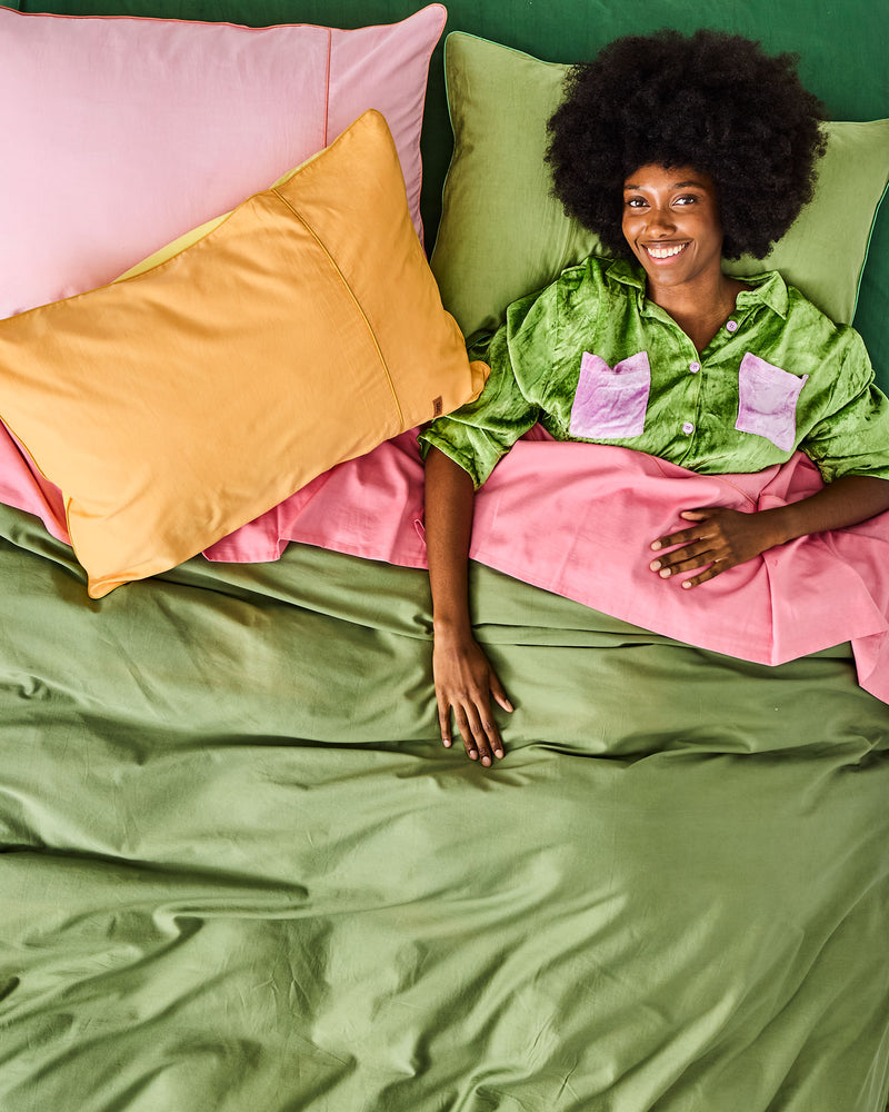 Glow In Poodle Bamboo Cotton Flat Sheet