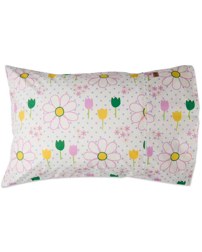 Tulip Daydreaming Organic Cotton Pillowcase