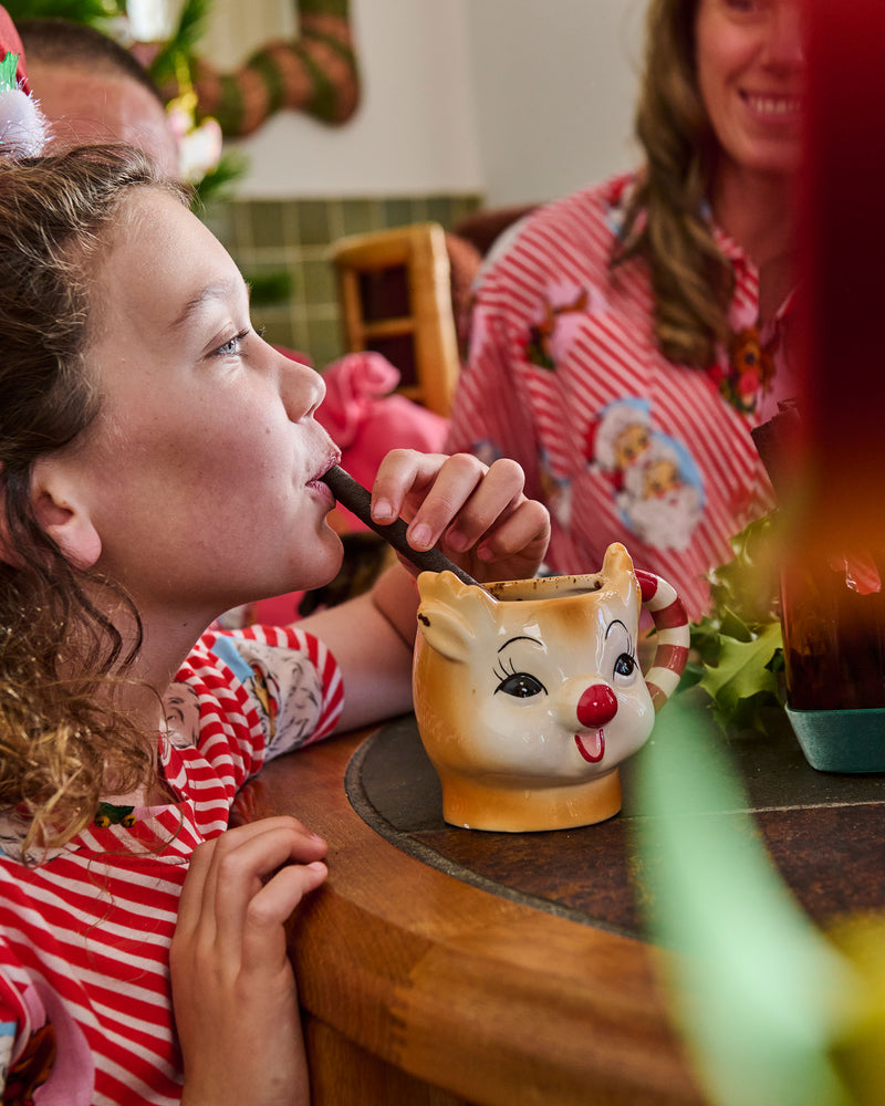 Rudolph and Santa Mug 2P Set