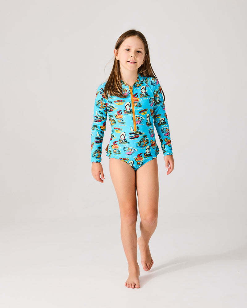Kip&Co x Mambo Mambo World Long Sleeve Bathers
