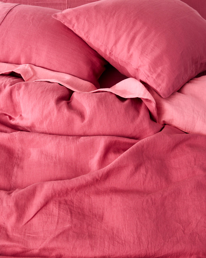 Baroque Rose Linen European Pillowcases