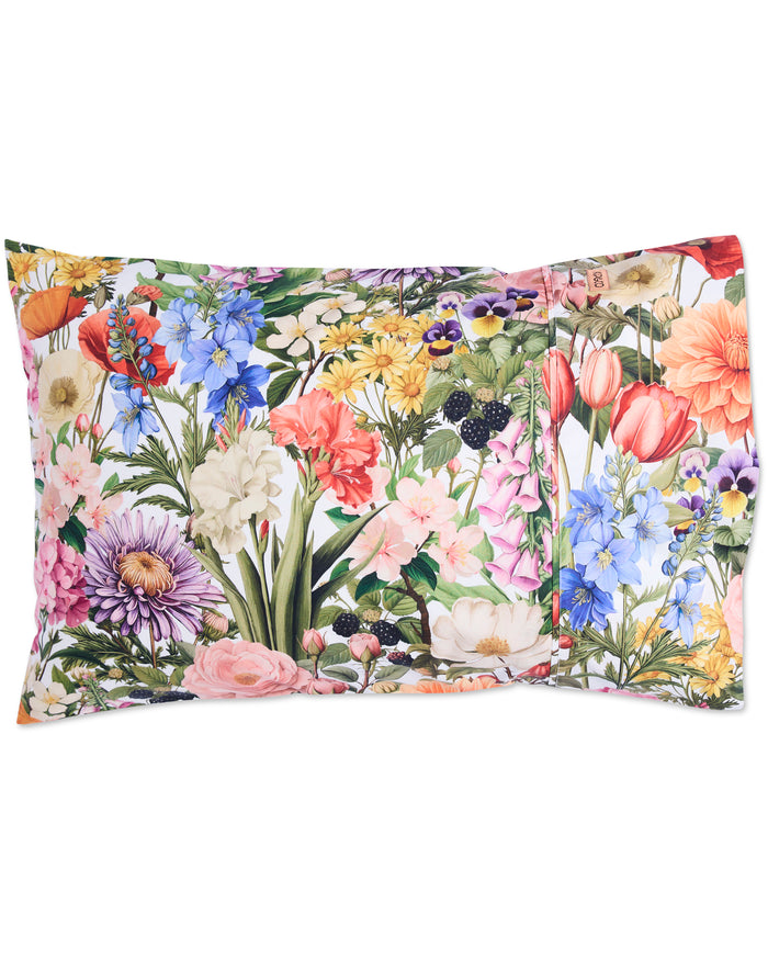 Cottage Garden Organic Cotton Pillowcases