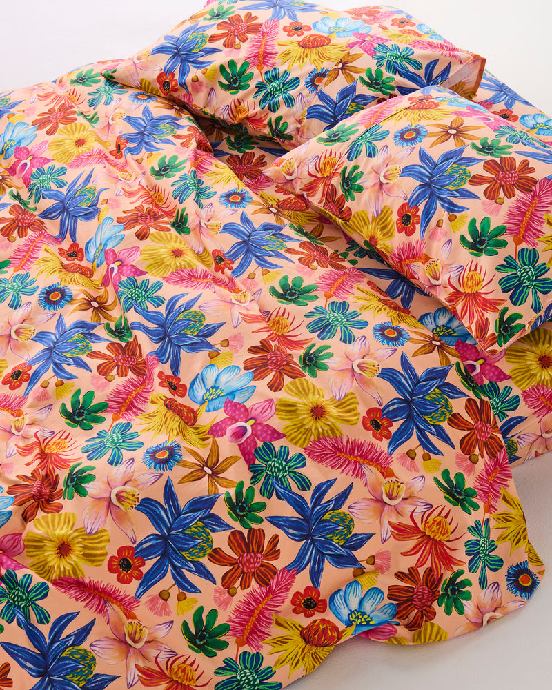 Wild Flowers In Bloom Organic Cotton Fitted Sheet