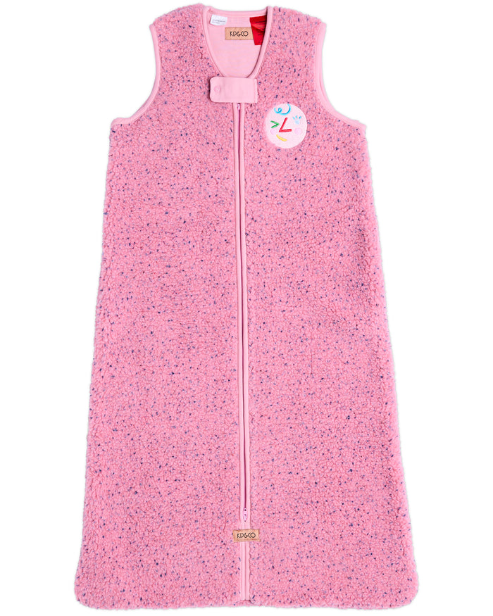Pink Sprinkle Sherpa Sleep Bag