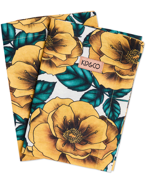 Golden Peony 4P Napkin Set