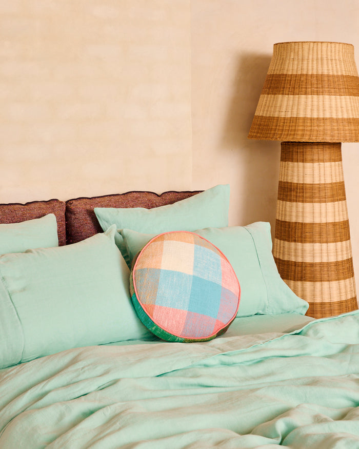 Vista Jade Linen European Pillowcases