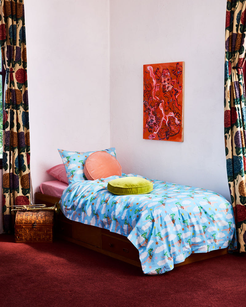 Kip&Co x The Beatles Lucy In The Sky With Diamonds Organic Cotton Pillowcase