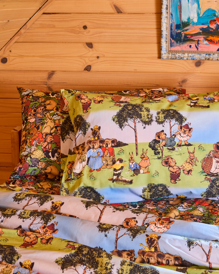 Kip&Co x Blinky Bill Bush Bashing Organic Cotton Pillowcases