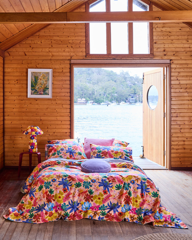 Wild Flowers In Bloom Organic Cotton European Pillowcases