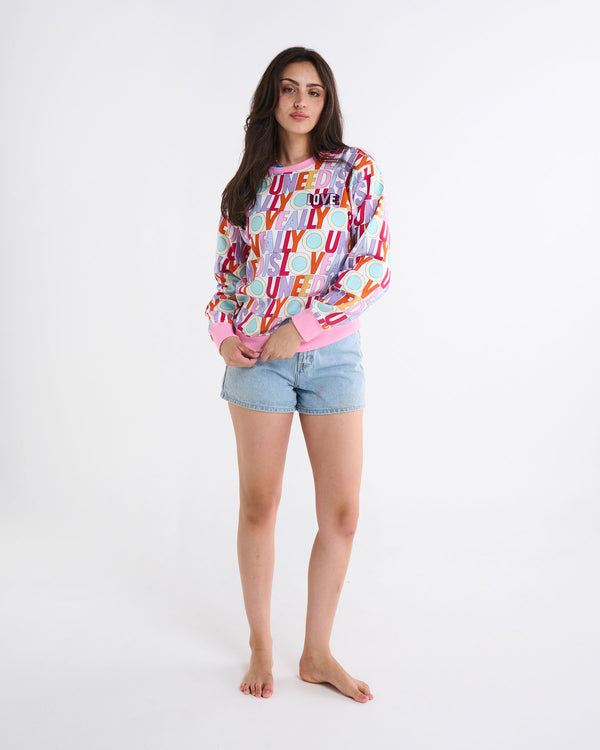 Kip&Co x The Beatles All You Need Is Love Adult Organic Cotton Sweater