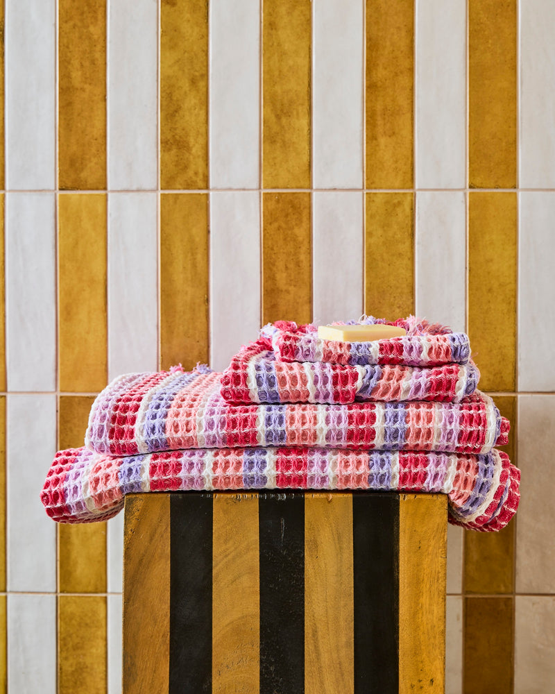 Sorbet Soiree Waffle Bath Sheet
