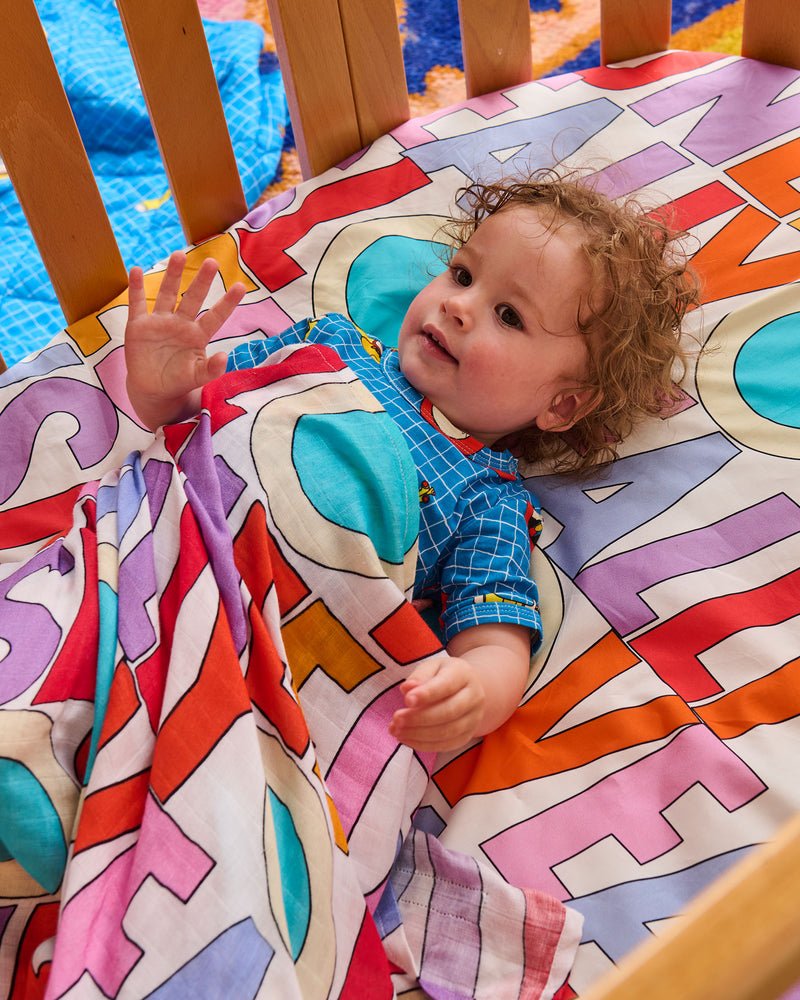 Kip&Co x The Beatles All You Need Is Love Bamboo Swaddle