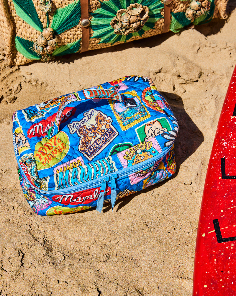 Kip&Co x Mambo Sticker Club Quilted Cotton Toiletry Case