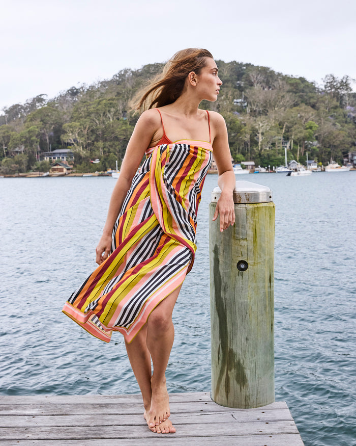 Casablanca Stripe Organic Cotton Sarong