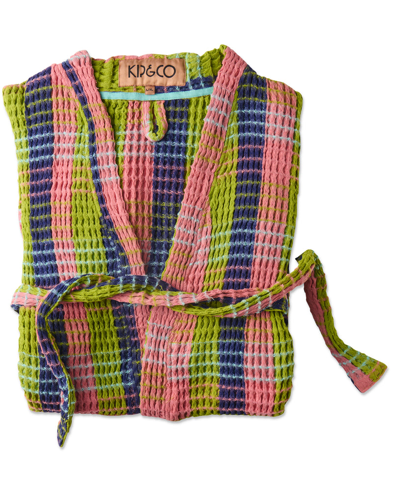 Florida Tartan Waffle Bath Robe