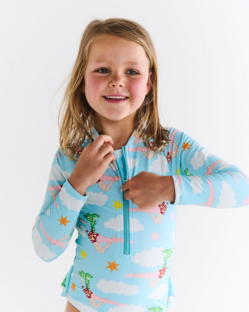 Kip&Co x The Beatles Lucy In The Sky With Diamonds Long Sleeve Bathers