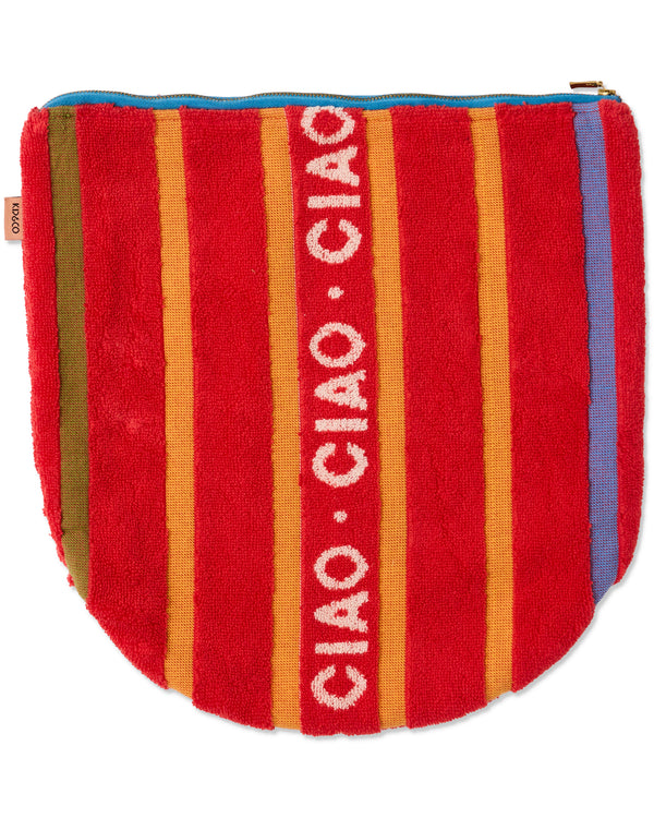 Ciao Stripe Terry Beach Carry All Pouch