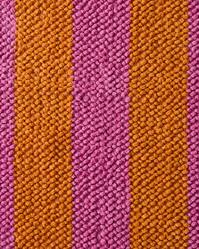 Fun Times Stripe Round Bath Mat