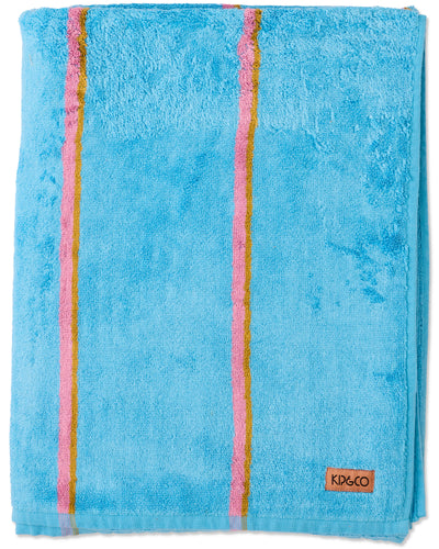 Aegean Stripe Bamboo Terry Bath Towel