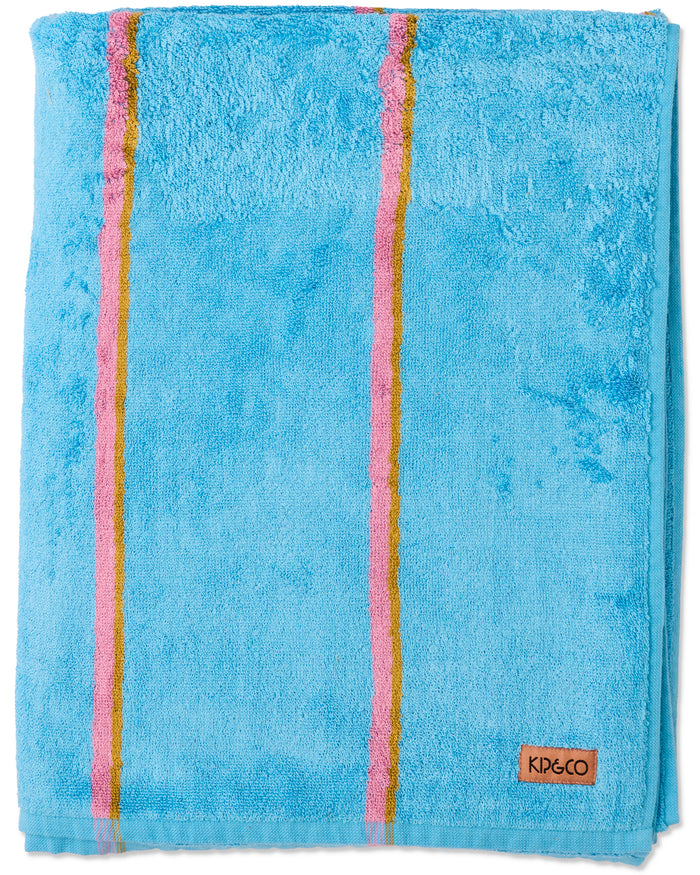 Aegean Stripe Bamboo Terry Bath Towel