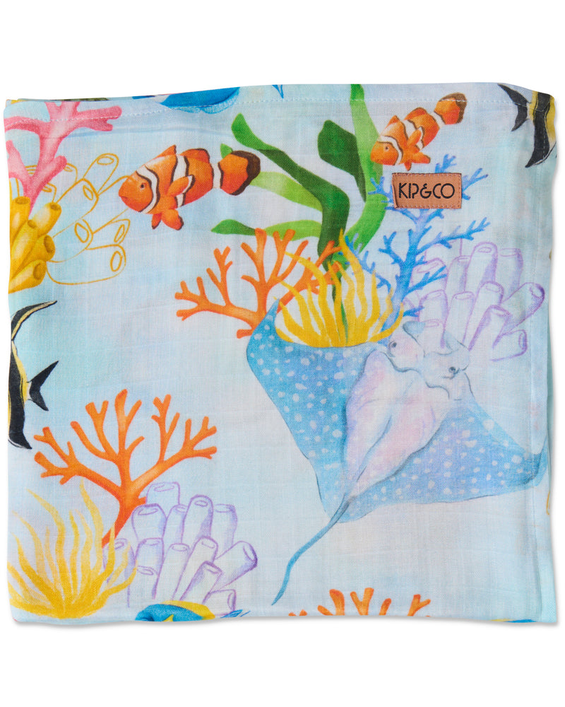 Reef Life Bamboo Swaddle