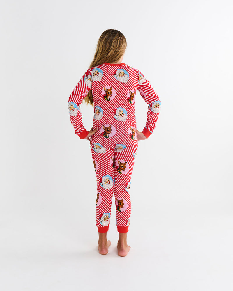 I Love Christmas Spot Kids Organic Cotton Pyjama Onesie