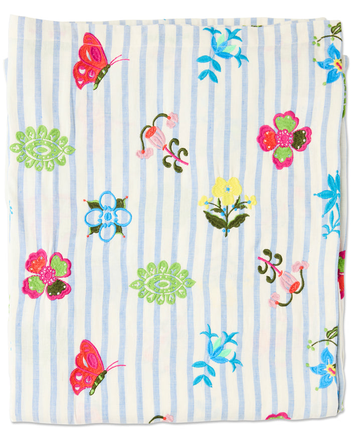 Kip&Co x Anna Spiro Malabar Floral Embroidered Tablecloth