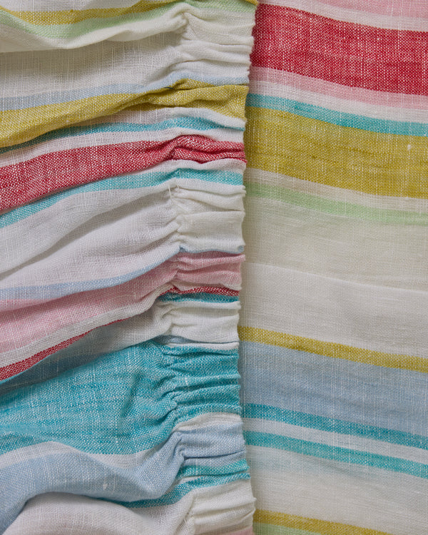 Bellissimo Stripe Linen Fitted Sheet