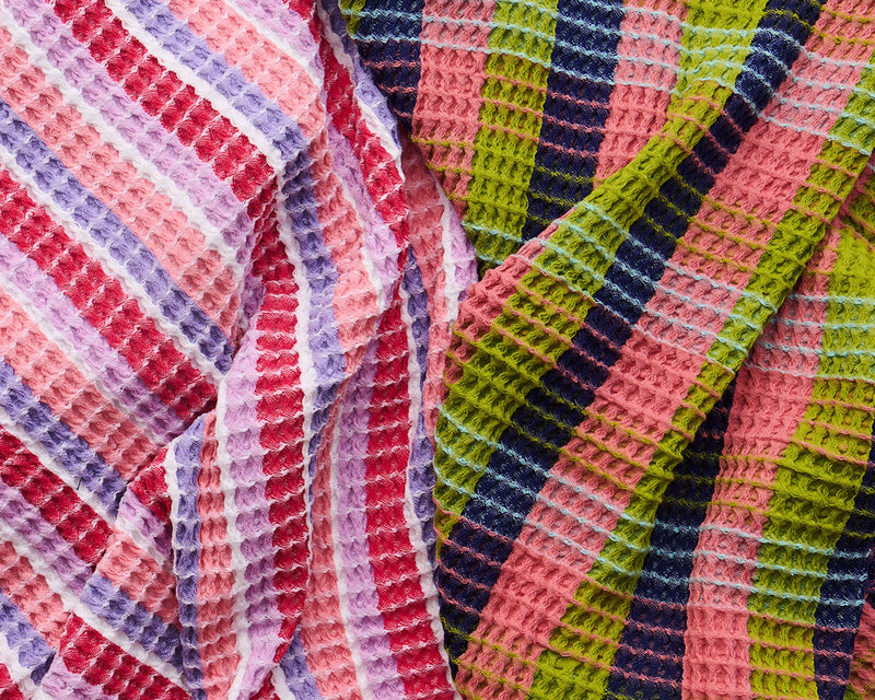 Sorbet Soiree Waffle Bath Sheet
