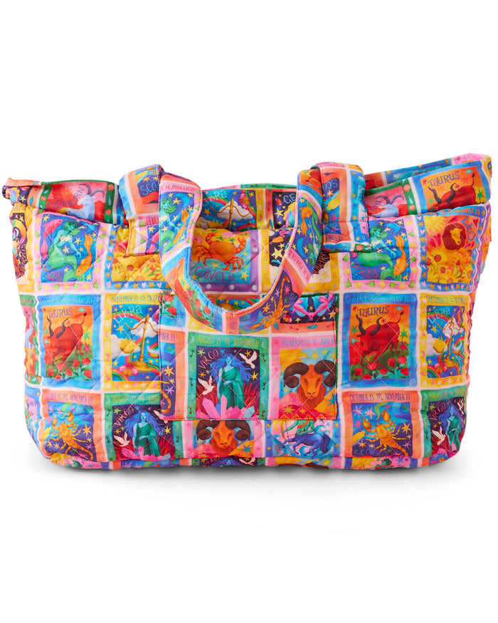 Zodiac Quilted Cotton Oversized Bag