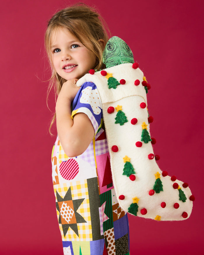 Under The Tree Felt Stocking