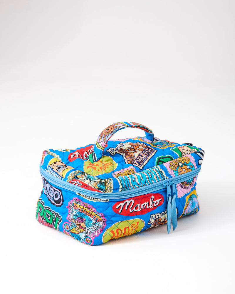 Kip&Co x Mambo Sticker Club Quilted Cotton Toiletry Case