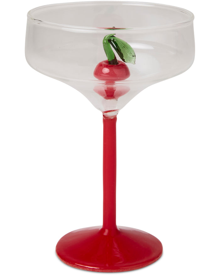 Cherry On Top Margarita Glass 2P Set