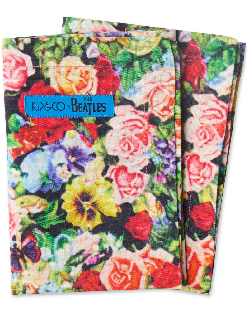 Kip&Co x The Beatles Pepperland Roses Linen 4P Napkin Set
