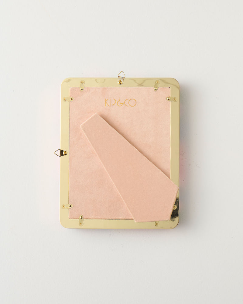 Wild Flowers In Bloom Oval Velvet Photo Frame