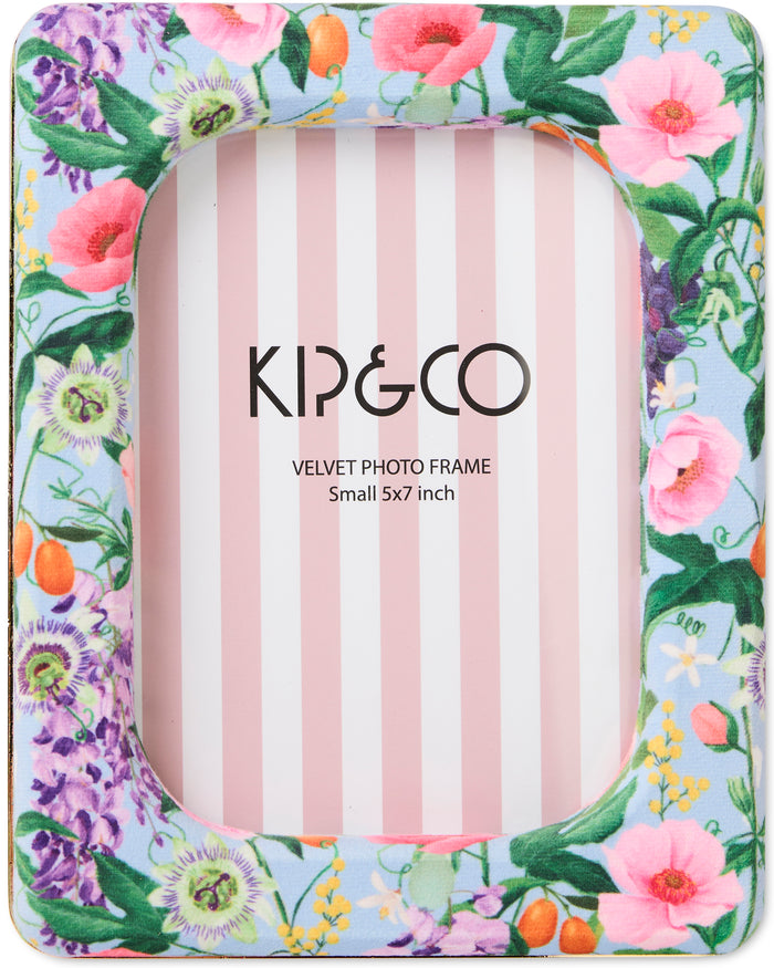 Spring In The Air Oval Velvet Photo Frame