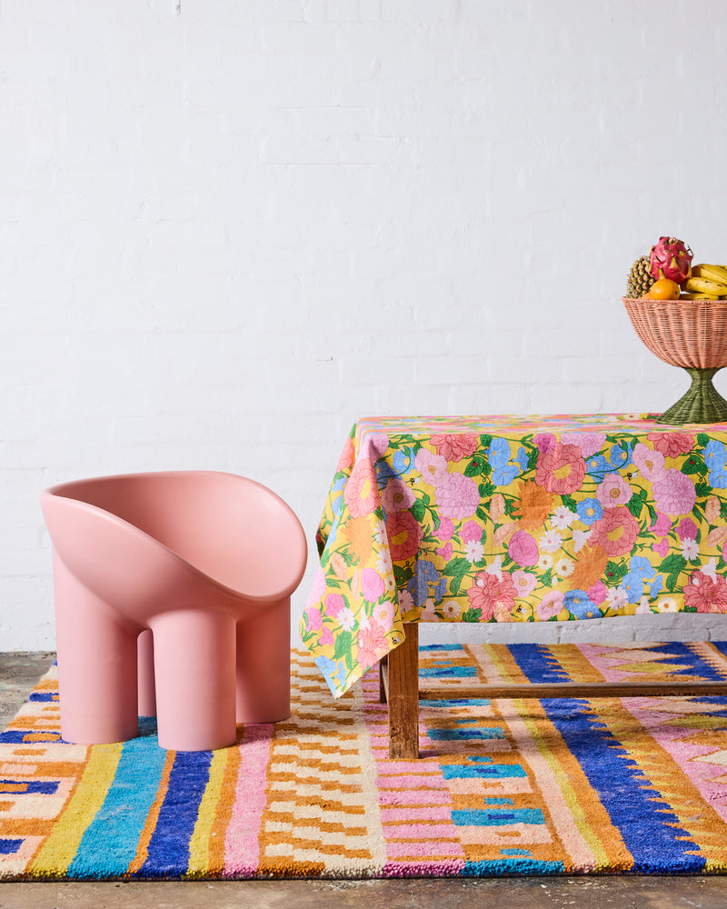 Follow The Sun Yellow Tablecloth