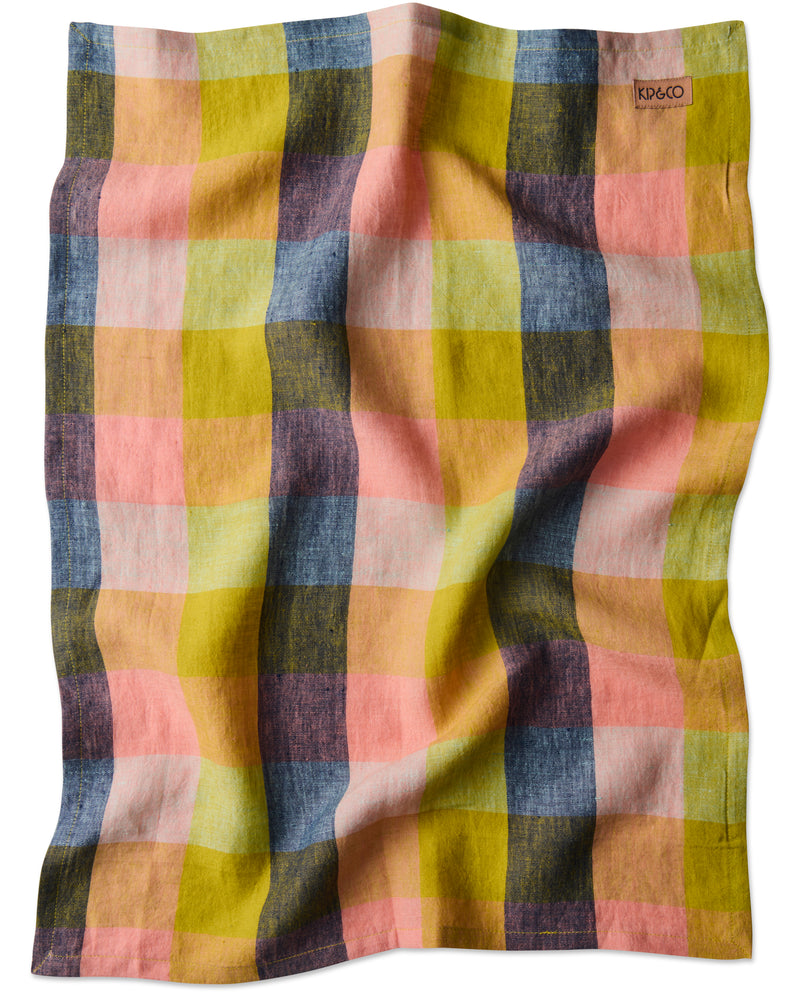 Florida Tartan Tea Towel