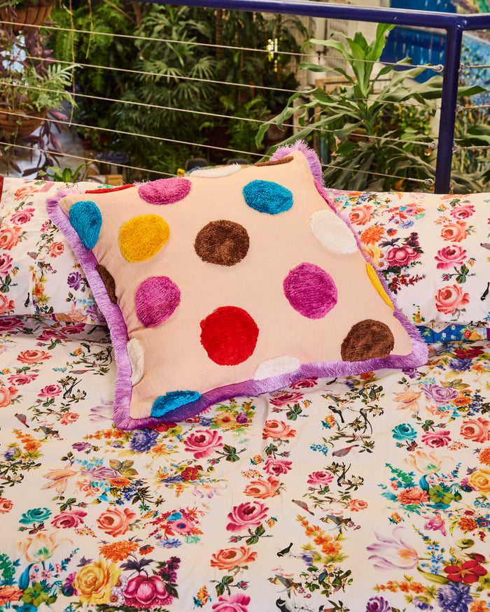 Kip&Co x Romance Was Born Shag Spot Tufted Cushion