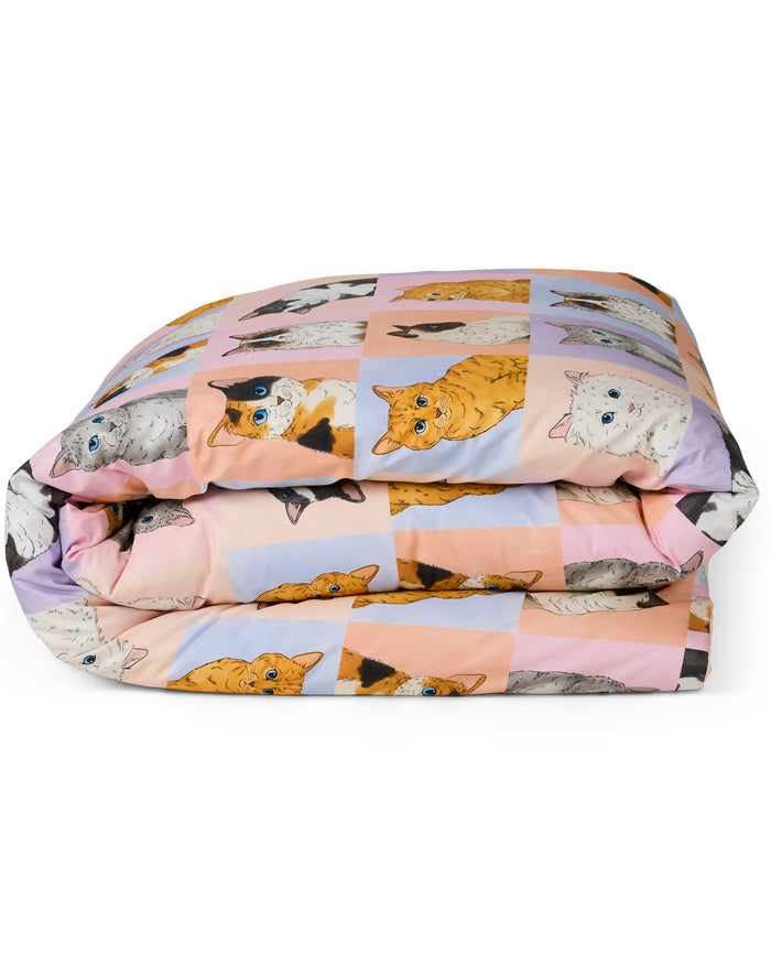 Kitty Cat Organic Cotton Quilt Cover