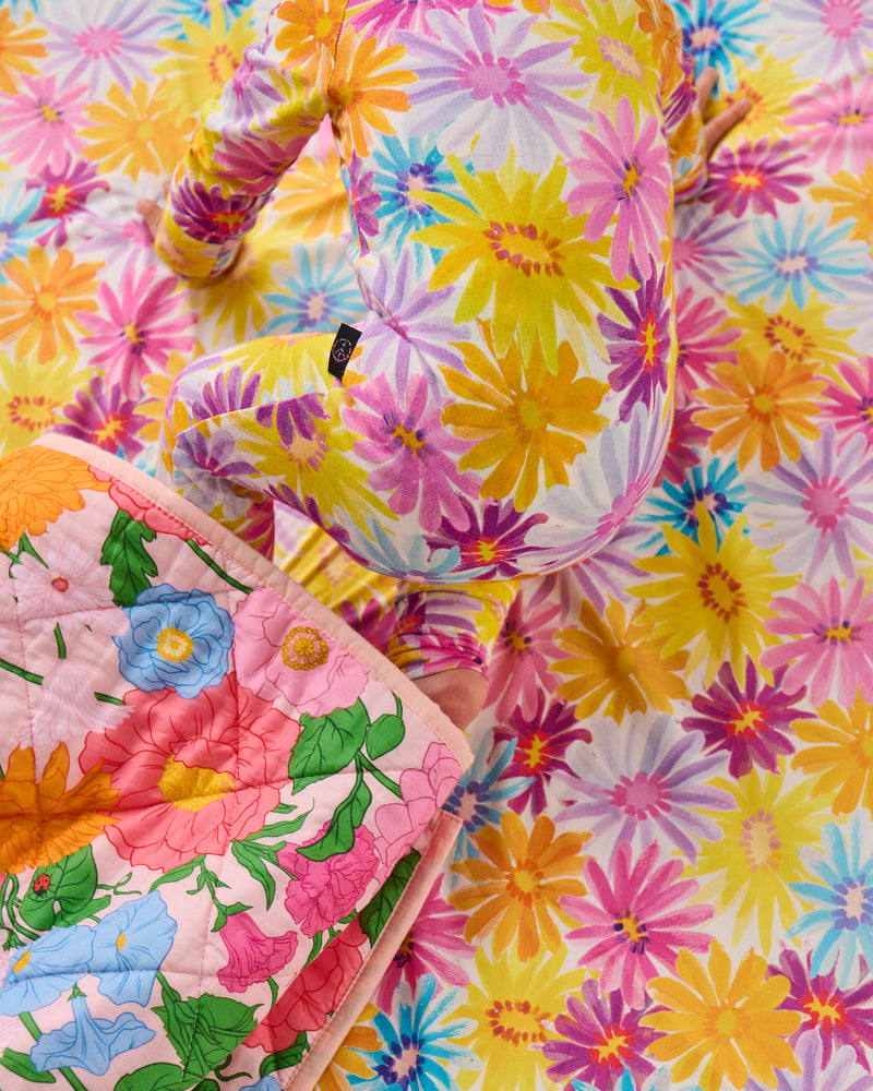 Petal Power Organic Cotton Baby Fitted Sheet