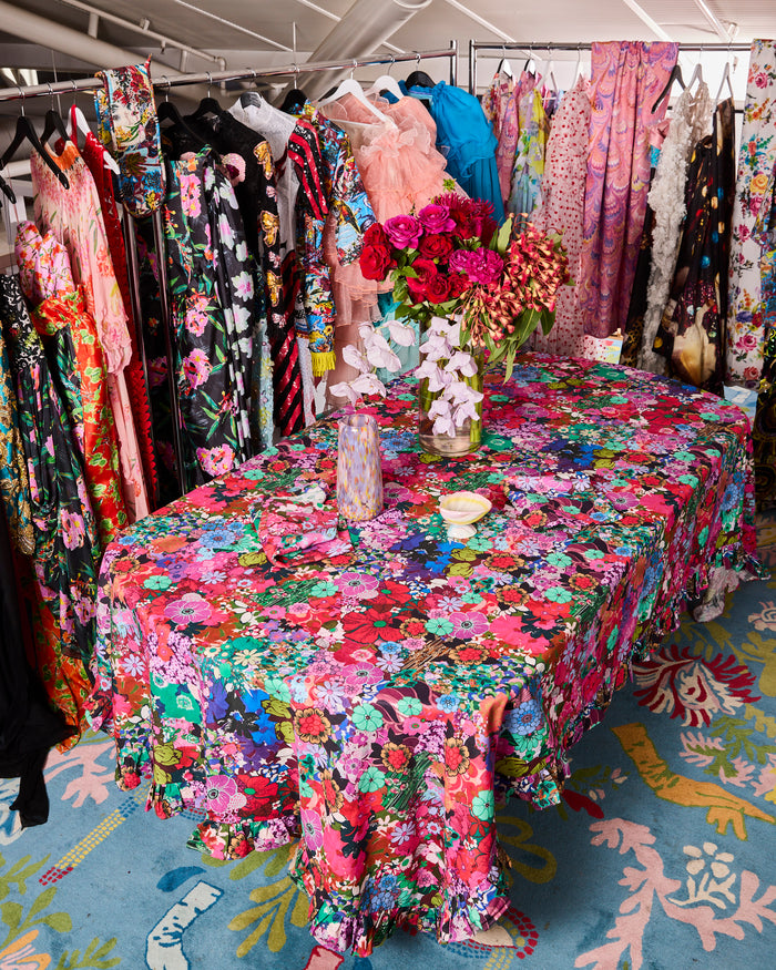 Kip&Co x Romance Was Born Flower Power Pink Tablecloth