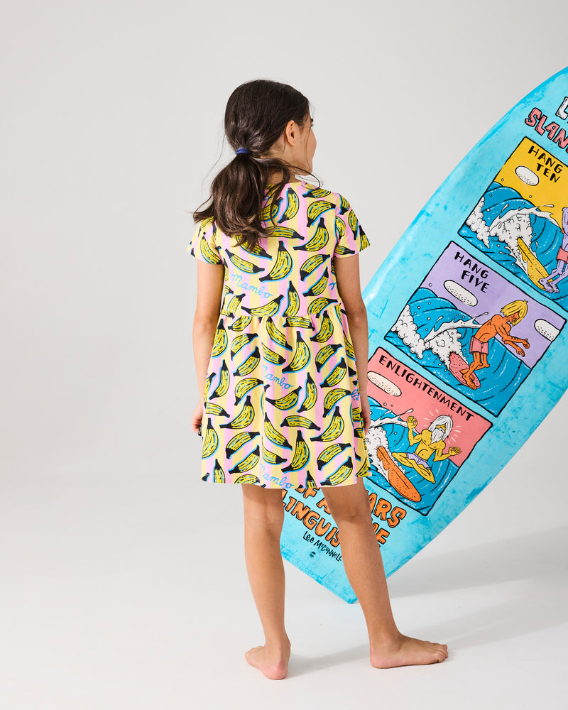 Kip&Co x Mambo Going Bananas Organic Cotton Everyday Dress