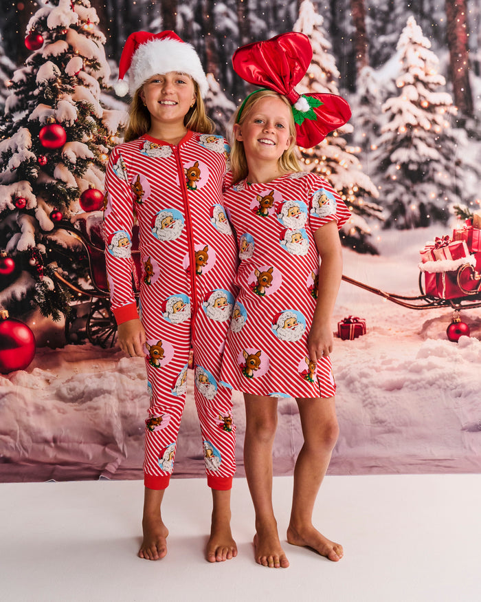 I Love Christmas Spot Kids Organic Cotton Pyjama Onesie